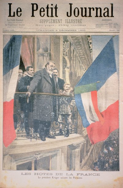 French Hosts: President Kruger Greets the Parisians, front cover of Le Petit Journal, 9 December 1900 by French School